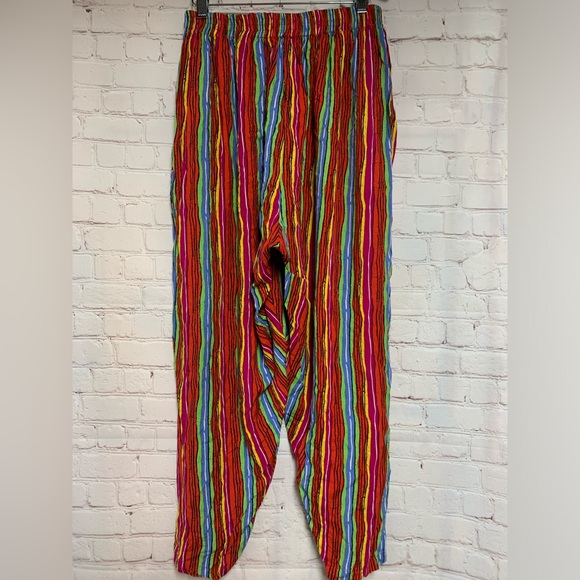 Vintage WeBeBop Striped MC Hammer Harem Pants Size 1X 36” - Picture 4 of 4